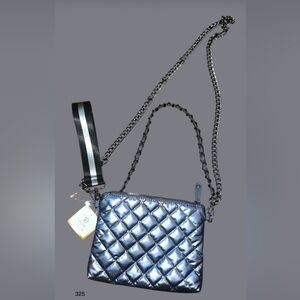 *new* Lemonbella Quilted Silver Chain Shoulder/Crossbody Bag